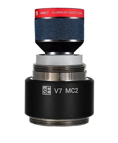 SE Electronics V7 MC2 Supercardioid Dynamic Vocal Microphone Capsule, Black