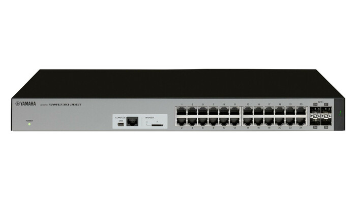Yamaha SWR2310-28GT L2 Intelligent RJ45 Switch For Audio Networks With 28 Ports