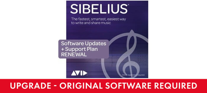 Avid Sibelius Ultimate 1-Year Updates Plus Support Plan Renewal 12-Month Upgrades Plus Support For Perpetual License, Renewal