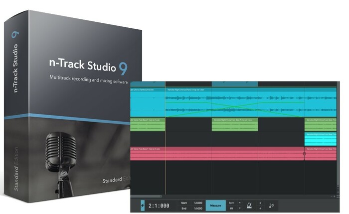 N-Track n-Track Studio 9 Standard DAW With Unlimited Audio & MIDI Tracks [download]