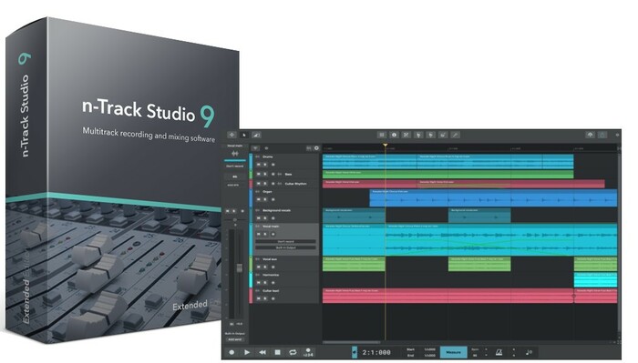 N-Track n-Track Studio 9 Extended DAW With Surround Mixing & Hardware Sup [download]