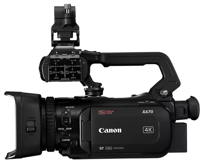 Canon XA70 Professional UHD 4K Camcorder With Dual-Pixel Autofocus And 15x Optical Zoom