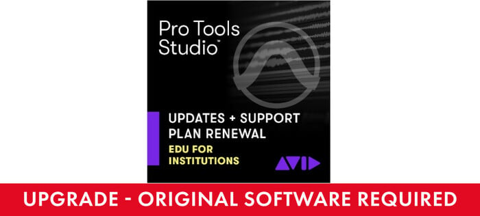 Avid Pro Tools Studio Perpetual Upgrade EDU Institution DAW Perpetual Annual Updates + Support Renewal