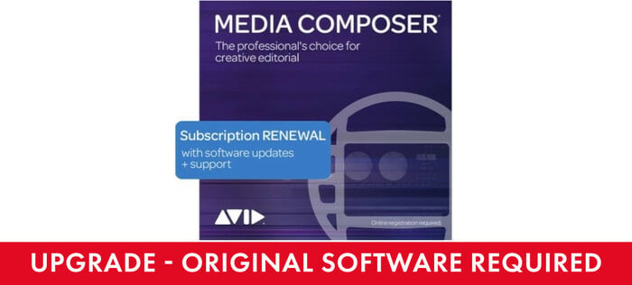 Avid Media Composer 1-Year Subscription Renewal 12-Month Annunal Subscription License, Renewal