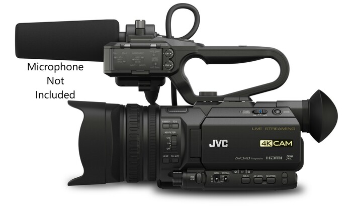 JVC GY-HM250HW 4KCAM House Of Worship Camcorder With Integrated 12x Lens
