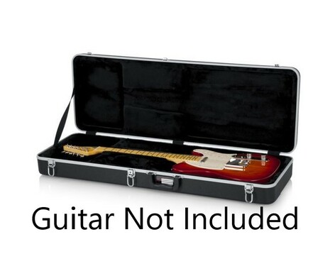 Gator GC-ELECTRIC-25R-K Electric Guitar Case With 25' Right Angle Instrument Cable