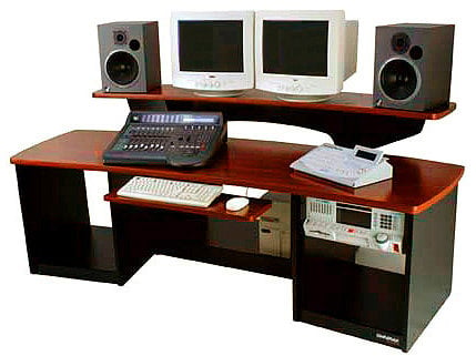 Omnirax FRC24MF Workstation With Mahogony Surface