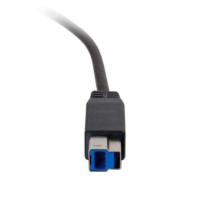 Cables To Go 28865 3' (0.9m) USB 3.0 USB 3.1 Gen 1 USB-C To USB-B Cable M/M, Black