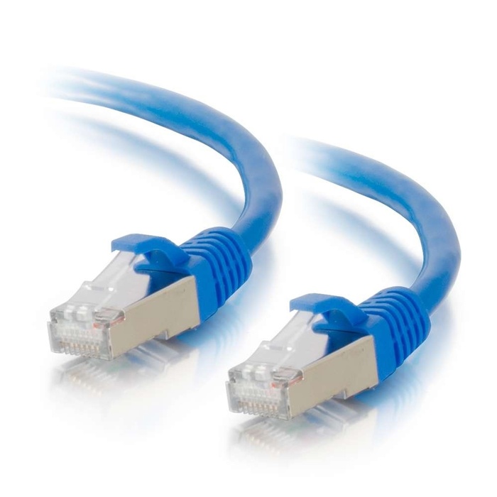 Cables To Go 00674 3ft Cat6a Snagless Shielded (STP) Ethernet Network Patch Cable, Blue