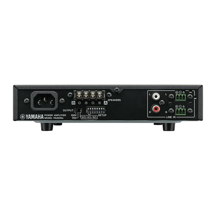 Yamaha PA2030A Compact Power Amplifier, Mono/Stereo, 1/2 Rack Space, 2 X 30W (8?/4?/3?), 1 X 60W (70V/100V). Can Be Used With MA2030A Or As  Stand Alone Compact Amplifier
