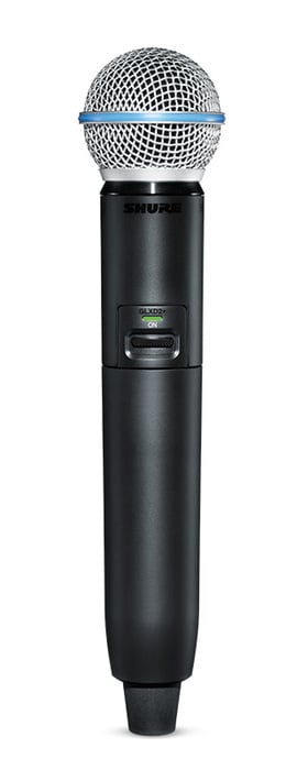 Shure GLXD2+/B58 Dual Band Handheld Transmitter With BETA 58A Capsule