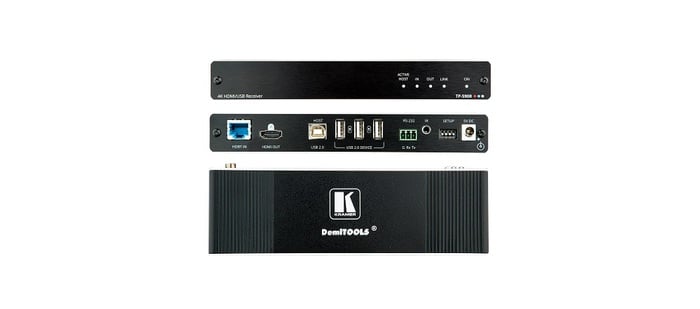 Kramer TP-590R 4K60 4:2:0 HDMI Receiver With USB, RS–232, And IR Over Long–Reach HDBaseT 2.0