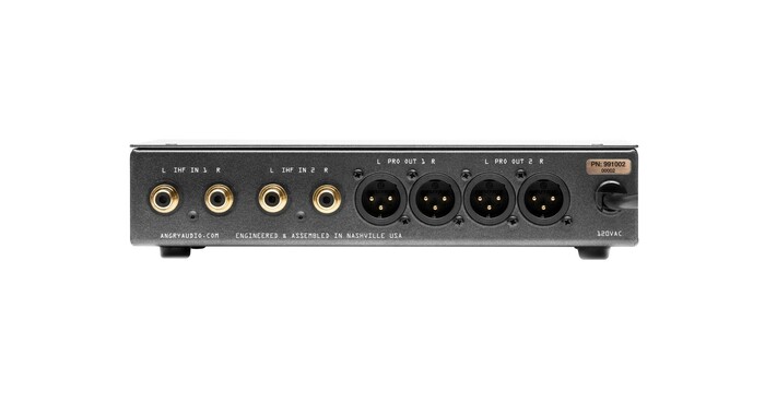 Angry Audio Dual Stereo Balancing Gadget 4x IHF Unbalanced Audio Inputs And 4x PRO Balanced Audio Outputs