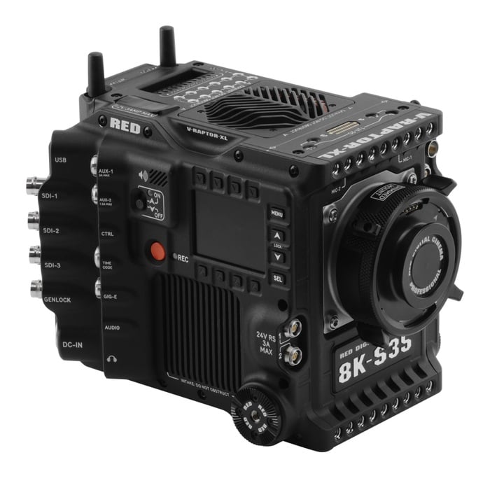 RED Digital Cinema V-RAPTOR XL 8K S35 (V-Lock) 8K Super 35mm Format Camera For Large-Scale Productions, V-Lock