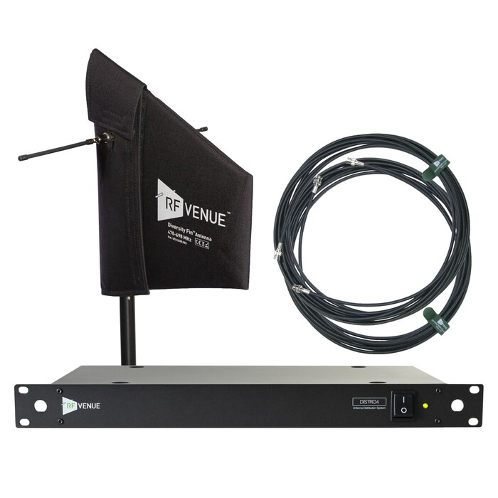 RF Venue DFINDISTRO4 4-Channel Wireless Antenna Upgrade Pack