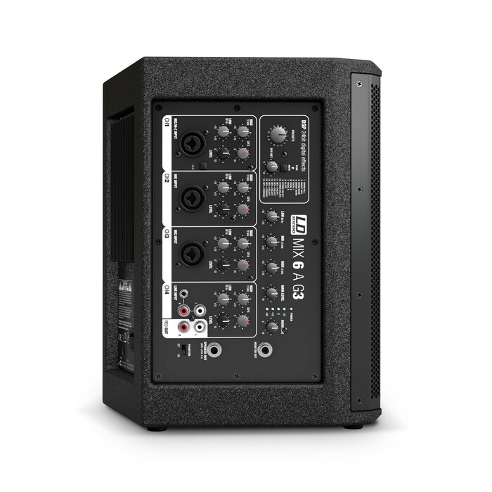 LD Systems MIX62AG3 6AG3 Powered  2-Way Loudspeaker With Integrated 4 Ch. Mixer