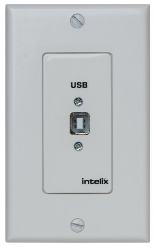 Liberty AV USB-WP-H-W [Restock Item] USB Extender WallPlate, Host-side