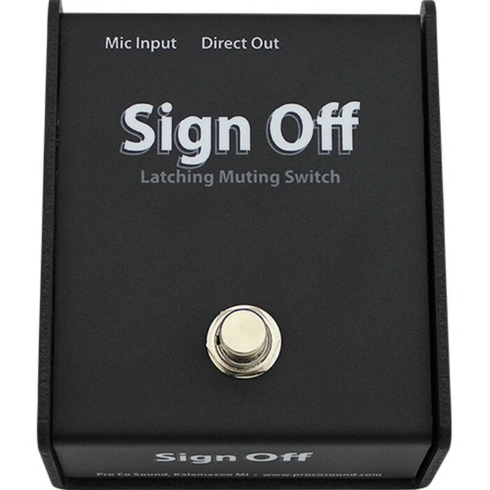 Pro Co CDSO Cough Drop Series Mic Switching On / Off Box