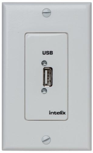 Liberty AV USB-WP-C-W [Restock Item] USB Extender WallPlate, Client-side