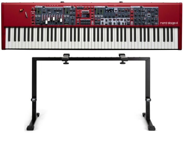 Nord Stage 4 88 Black Stand Bundle 88-Key Digital Stage Piano With Black Profile Stand
