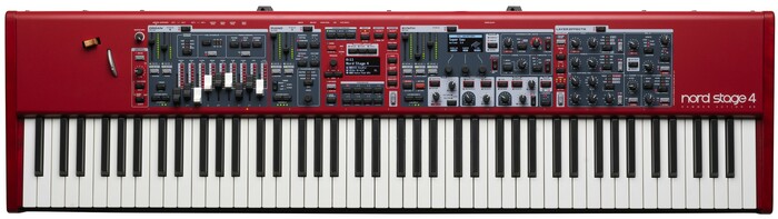 Nord Stage 4 88 Red Stand Bundle 88-Key Digital Stage Piano With Red Profile Stand
