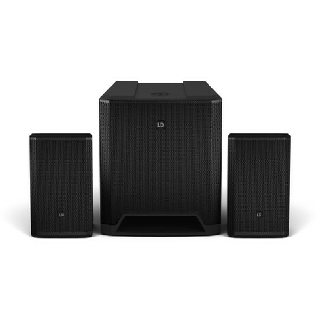 LD Systems DAVE18G4X 2000W RMS Compact 2.1 Active PA System W Bluetooth And Mixer