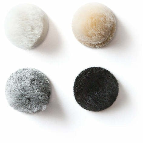 Rycote Overcovers Advanced Black Fur Discs For Lavalier Microphones 100 Pack