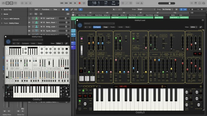 GForce Software ODDITY3 Virtual Analog Synthesizer Plug-In With 1,250+ Presets [Virtual]