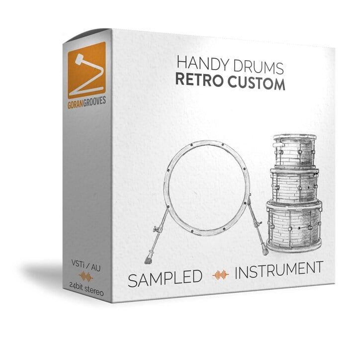 GoranGrooves Handy Drums- RETRO CUSTOM Sampled Drums Virtual Instrument [Virtual]