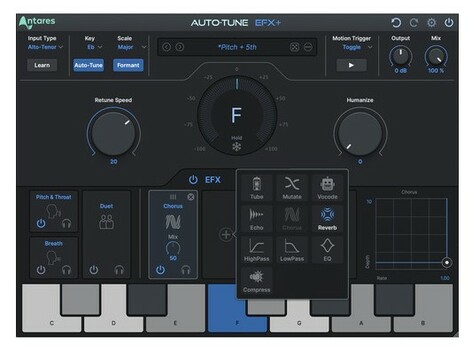 Antares Auto-Tune EFX+ 10 with 1-Year of ATU Auto-Tune With EFX Modular Multi-Effects Rack [Virtual]