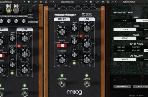 Moog MoogerFooger MF-108S Cluster Flux Chorus, Flanging, And Vibrato Plug-In [Virtual]