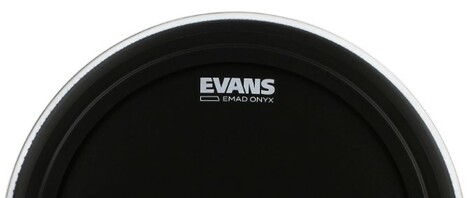 Evans BD18EMADONX Evans EMAD Onyx Bass Drum Head, 18 Inch