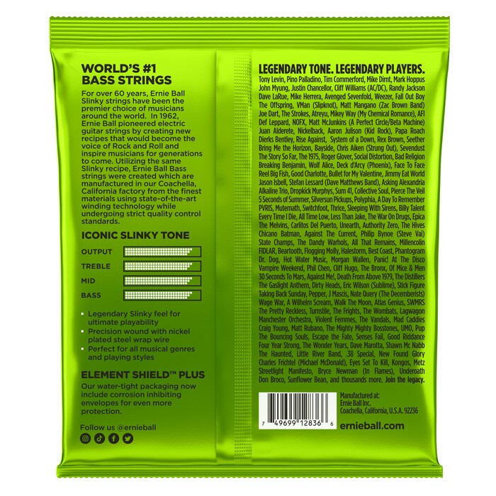 Ernie Ball P02836 Regular Slinky 5-String Electric Bass Strings