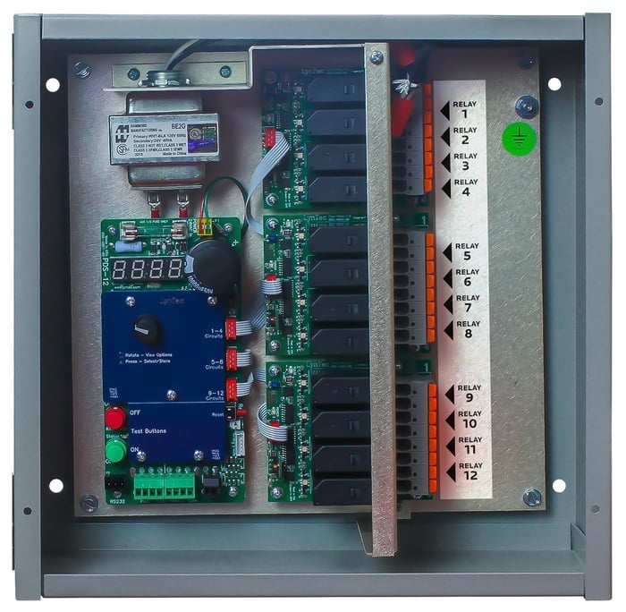 LynTec PDS 12-4 120V, 12 Circuit Sequencer W/4 Relays.