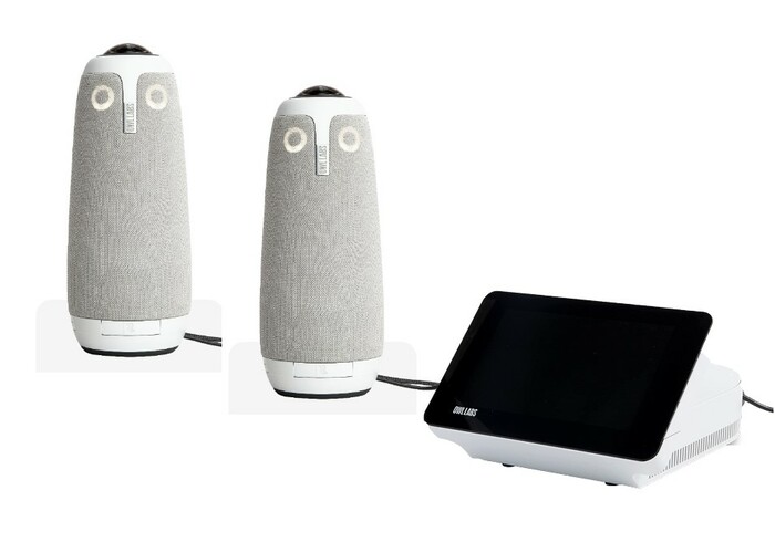 Owl Labs Conference Room Bundle 2x Meeting Owl 3 Cameras With 1x Meeting HQ Controller