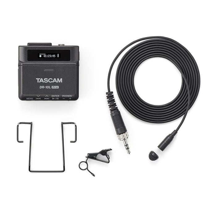 Tascam DR-10L PRO 32-Bit Float Field Recorder And Lavalier Microphone