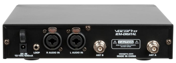 VocoPro IEM-DIGITAL-4 Digital Stereo/True Dual Mono In-Ear Monitor System
