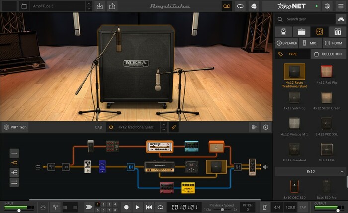 IK Multimedia AmpliTube 5 MAX v2 Guitar Amp And FX Modeling Bundle With Over 430 Gear Models [Virtual]