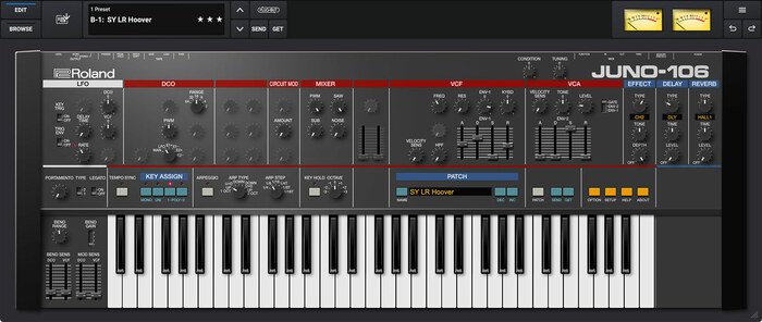 Roland JUNO-106 Analog Polyphonic Software Synthesizer [Virtual]