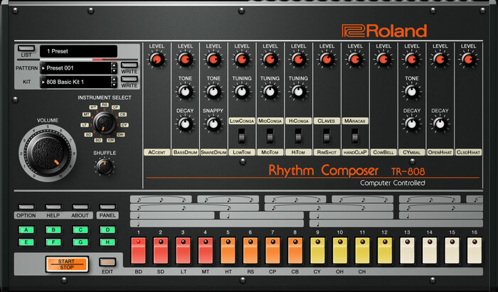 Roland TR-808 Software Rhythm Composer [Virtual]