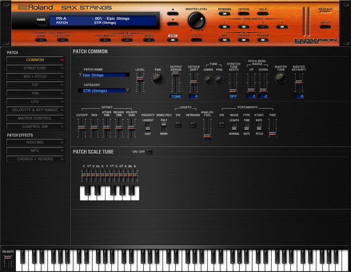 Roland SRX STRINGS Stereo-Sampled Strings Software Synthesizer [Virtual]
