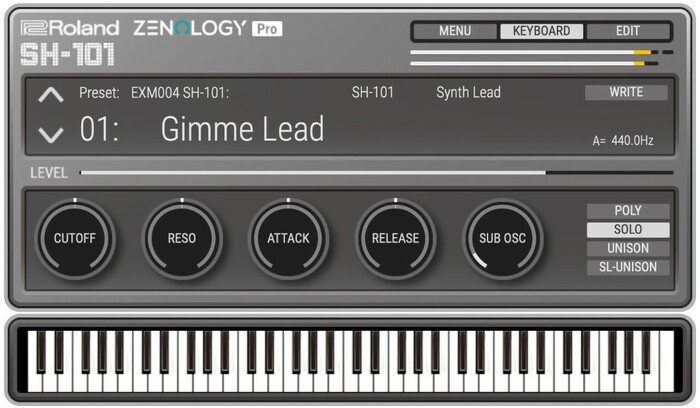 Roland SH-101 Model Expansion Synth Expansion For ZENOLOGY And Compatible HW [Virtual]