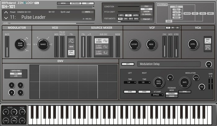 Roland ZENOLOGY Pro Analog Icons Collection Four Classic Analog Synth Expansions [Virtual]