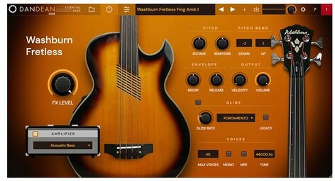 Tracktion Dan Dean Essential Bass Plug-In With 6 Different Sampled Basses [Virtual]