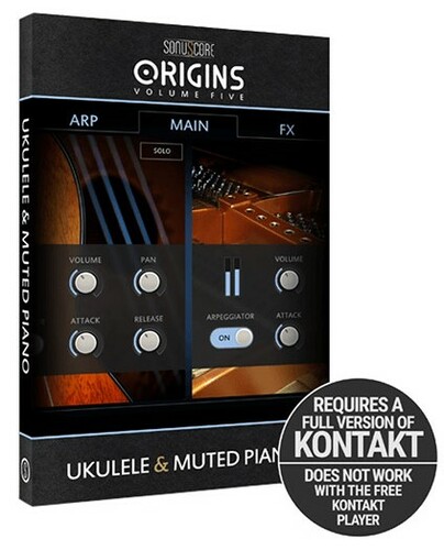 SonuScore Origins Vol.5 Ukulele And Muted Piano For Kontakt Full [Virtual]