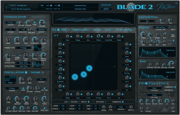 Rob Papen Blade-2 Virtual Synthesizer Plug-in [Virtual]