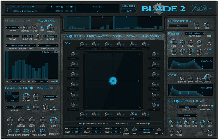Rob Papen Blade-2 Virtual Synthesizer Plug-in [Virtual]