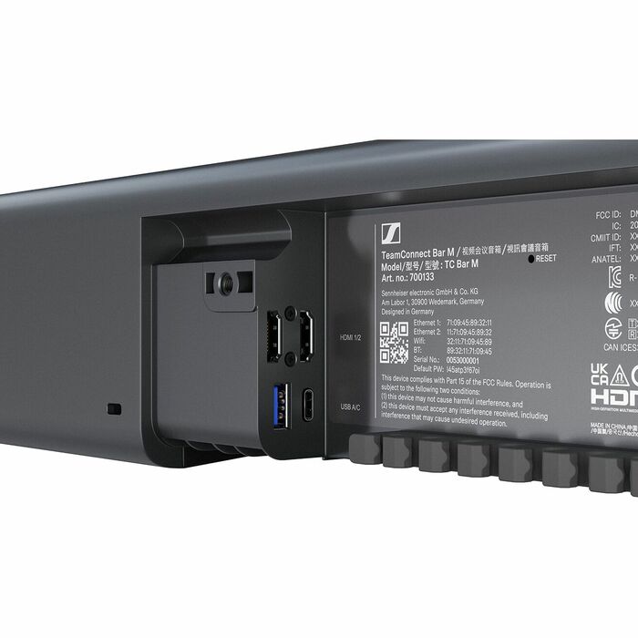 Sennheiser TeamConnect Bar M All-in-One Conferencing Device For Mid-Sized Meeting Rooms