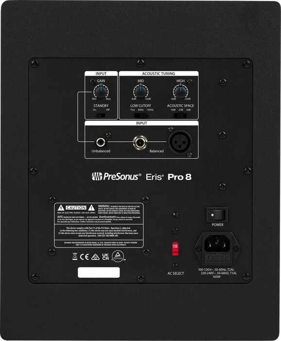 PreSonus Eris Pro 8 8" Active Coaxial 2-way Studio Monitors