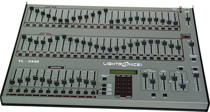 Lightronics TL2448 Lighting Console, 48-Channels, LMX-128 And DMX-512 Outputs